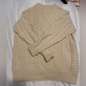 Brand new cream coloured knitted sweater